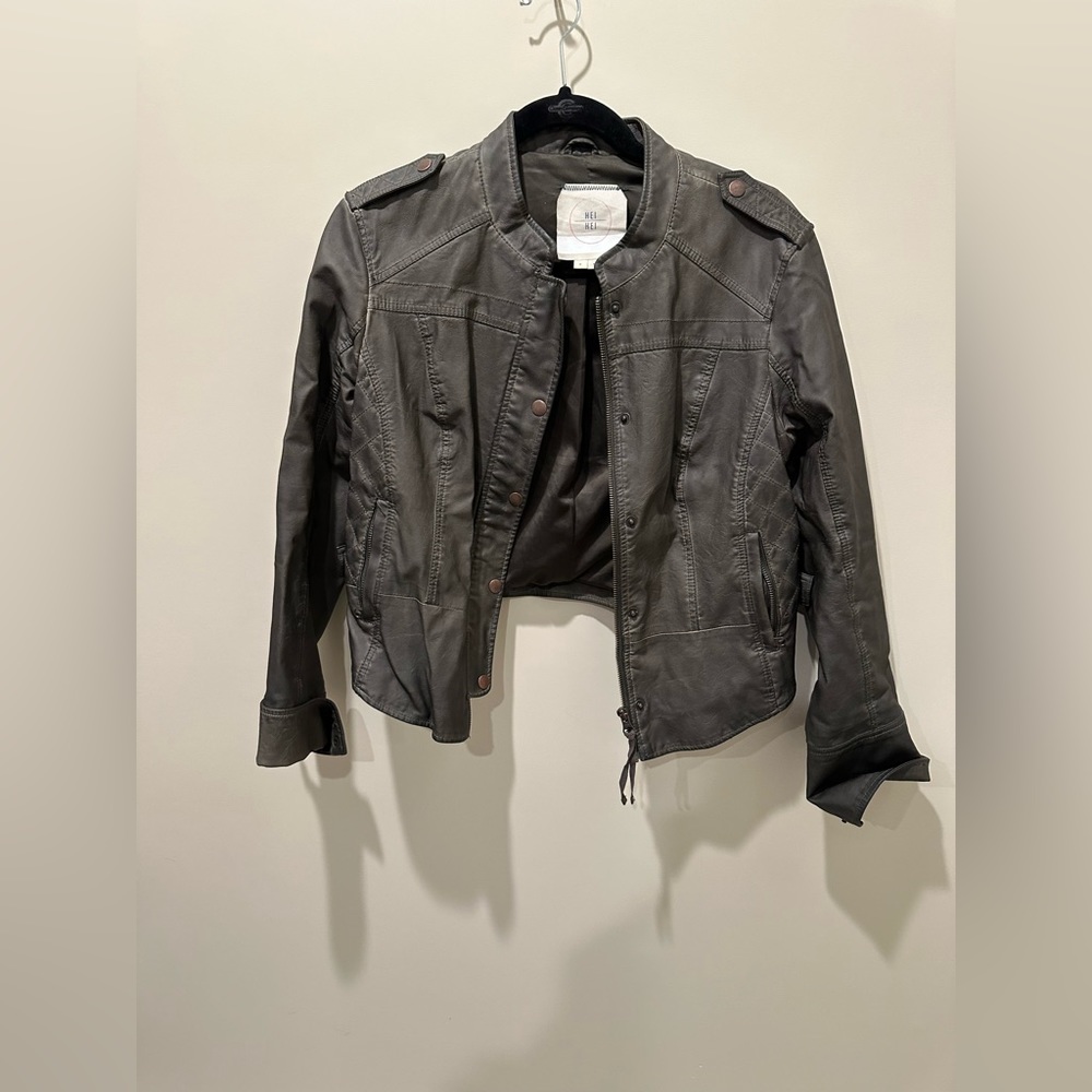 Anthropologie Vegan Leather jacket